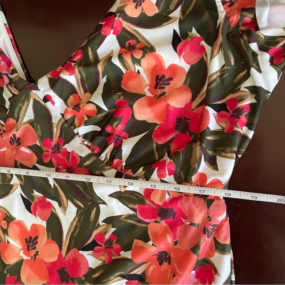 Anthropologie Floral One Piece Swimsuit - Pink and Green - Picture 12 of 12